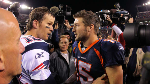 Tim Tebow and Tom Brady — Teammates
